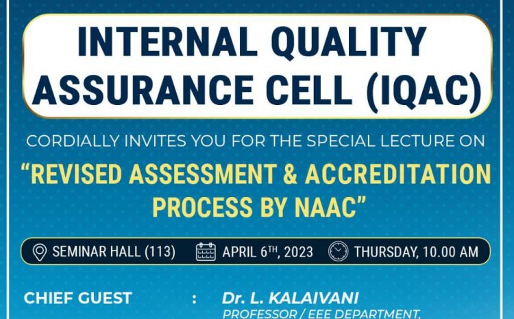  Revised Assessment & Accreditation Process by NAAC